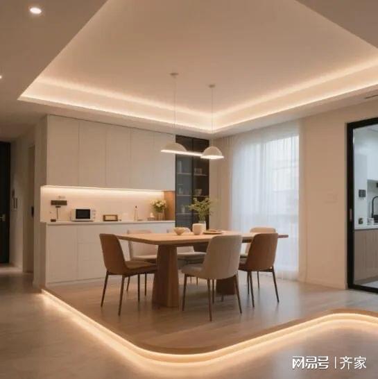 家的现代简约餐厅温馨到犯规！CQ9电子游戏网站哇塞 这(图2)
